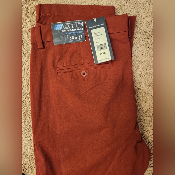 Vineyard Vines Men's On The Go Crimson Performance Pants - Multiple Sizes NEW - Picture 6 of 6